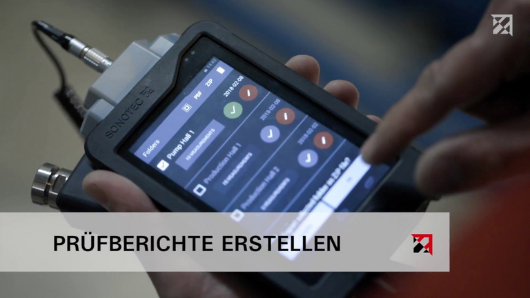 SONAPHONE Ultraschallprüfgerät für die Instandhaltung