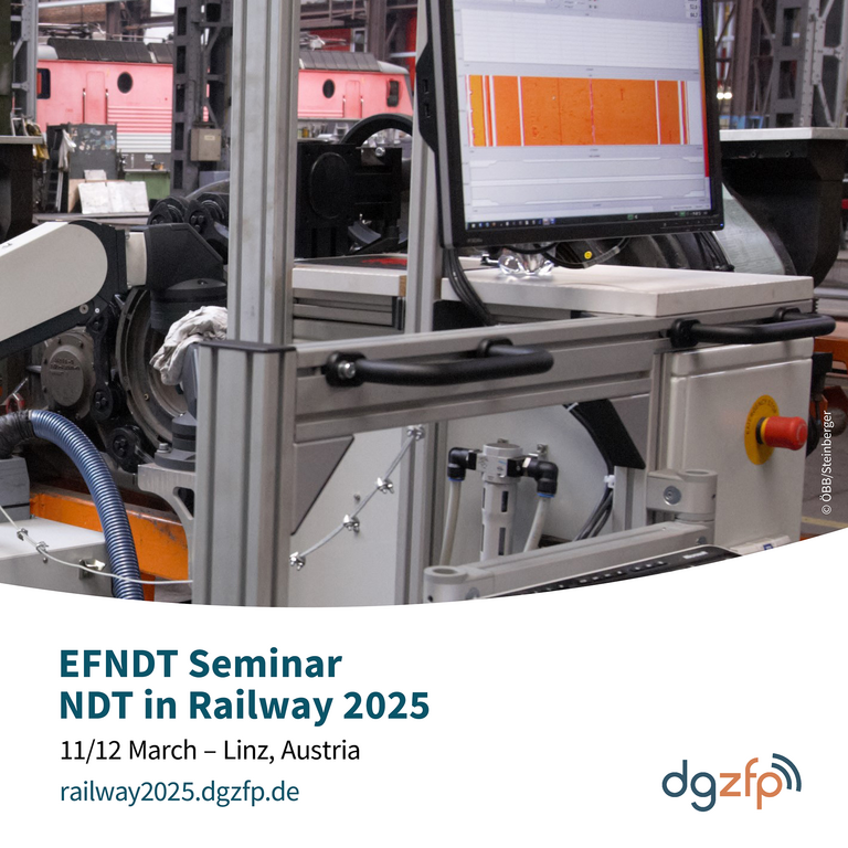 Präsentation auf der EFNDT NDT in Railway 2025