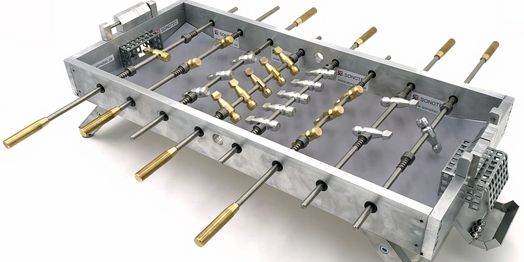 Metal football table