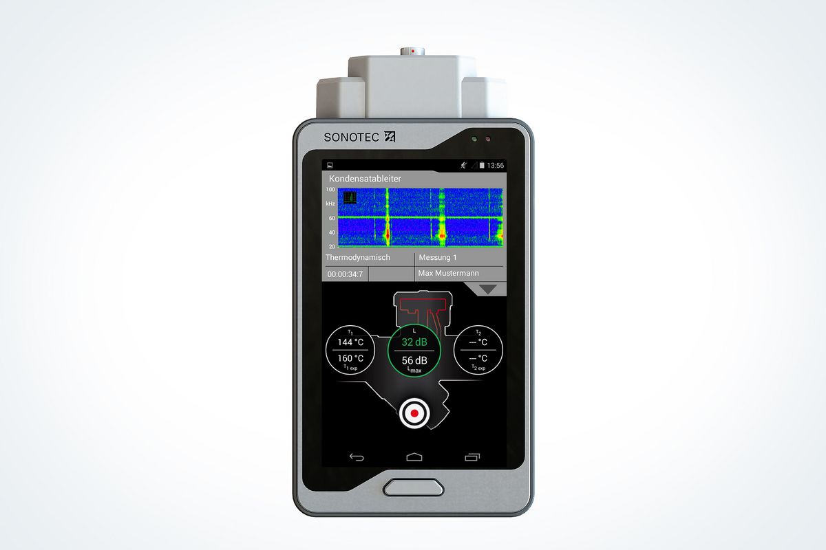 Kondensatableiterprüfung SONAPHONE
