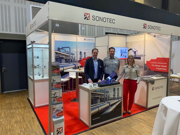 SONOTEC-Messestand auf PTC Berlin