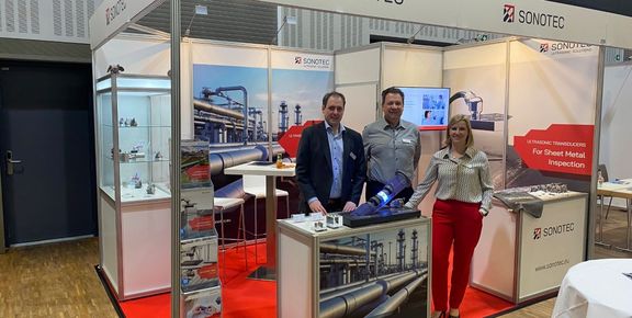 SONOTEC-Messestand auf PTC Berlin